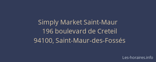 Simply Market Saint-Maur