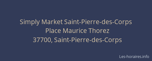 Simply Market Saint-Pierre-des-Corps