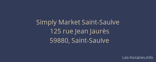 Simply Market Saint-Saulve