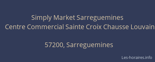 Simply Market Sarreguemines