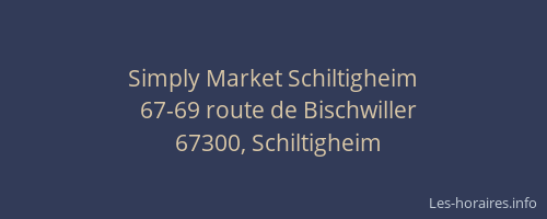 Simply Market Schiltigheim