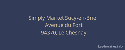 Simply Market Sucy-en-Brie