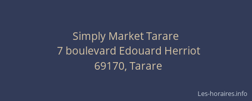 Simply Market Tarare
