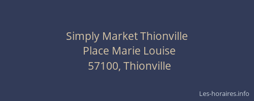 Simply Market Thionville