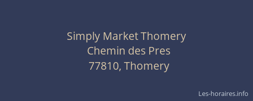 Simply Market Thomery