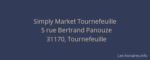 Simply Market Tournefeuille