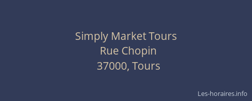 Simply Market Tours