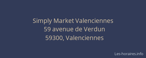 Simply Market Valenciennes