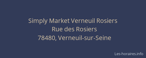 Simply Market Verneuil Rosiers