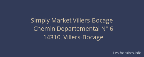 Simply Market Villers-Bocage