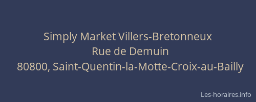 Simply Market Villers-Bretonneux