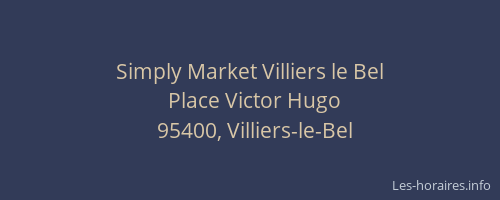 Simply Market Villiers le Bel