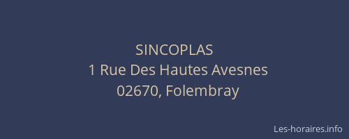 SINCOPLAS