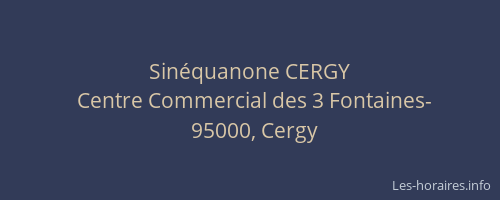 Sinéquanone CERGY