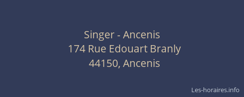 Singer - Ancenis