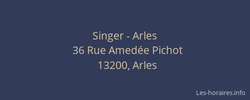 Singer - Arles