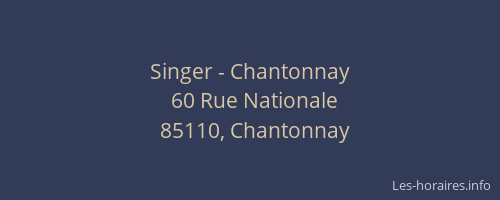Singer - Chantonnay
