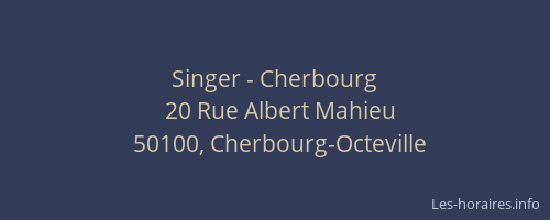 Singer - Cherbourg