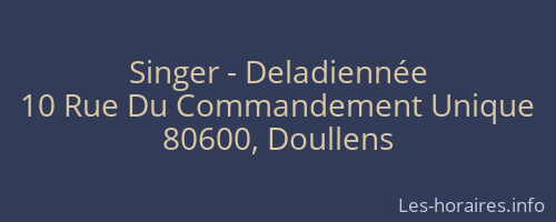 Singer - Deladiennée