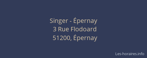 Singer - Épernay