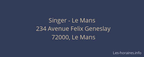 Singer - Le Mans