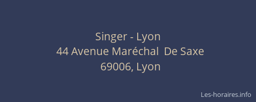 Singer - Lyon