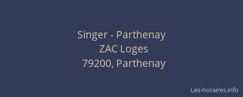 Singer - Parthenay