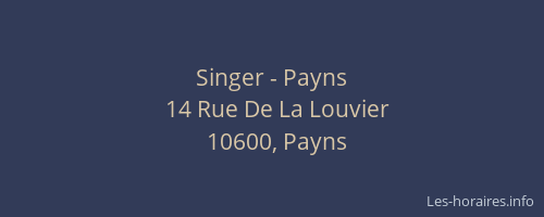 Singer - Payns