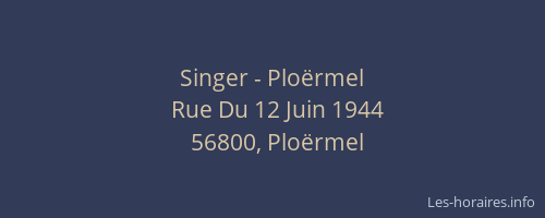 Singer - Plo&euml;rmel