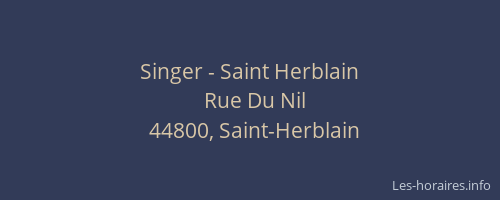 Singer - Saint Herblain