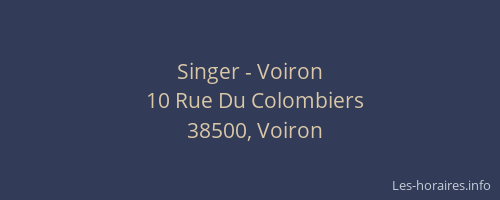 Singer - Voiron