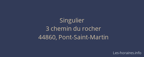 Singulier