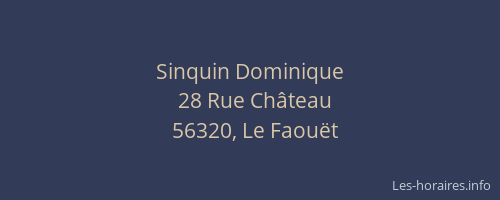 Sinquin Dominique