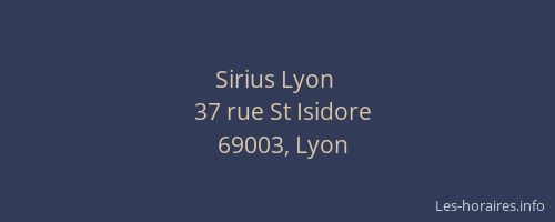 Sirius Lyon 