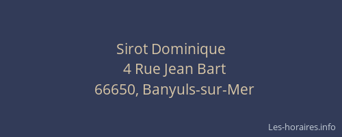 Sirot Dominique