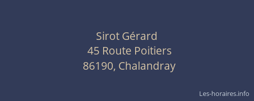 Sirot Gérard
