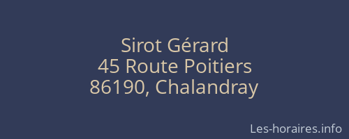 Sirot Gérard