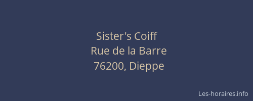 Sister's Coiff