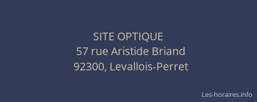 SITE OPTIQUE
