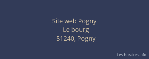 Site web Pogny