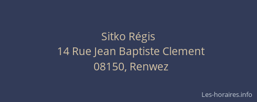 Sitko Régis