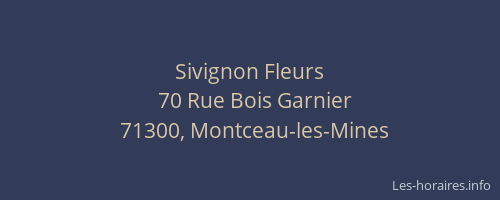 Sivignon Fleurs