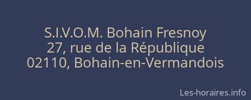 S.I.V.O.M. Bohain Fresnoy