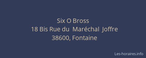Six O Bross