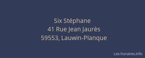Six Stéphane