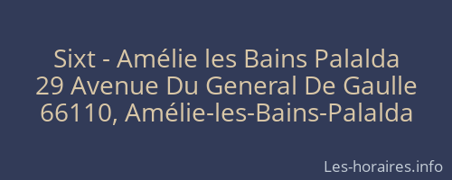 Sixt - Amélie les Bains Palalda