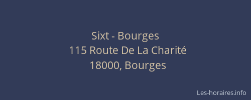 Sixt - Bourges