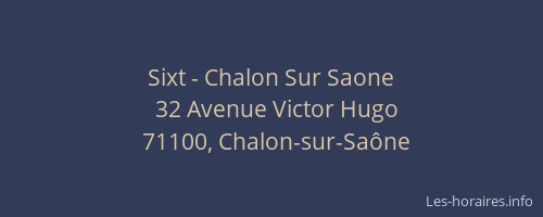 Sixt - Chalon Sur Saone