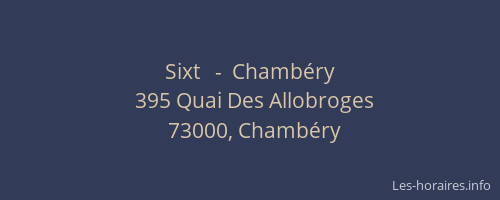 Sixt   -  Chambéry