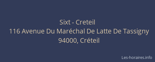 Sixt - Creteil
